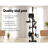 Tails Cat Tree - Scratching Post & Tower (260CM, Grey)
