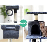 Tails Cat Tree - Scratching Post & Condo (141CM, Grey)