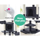 Tails Cat Tree - Scratching Post & Bed (203CM, Grey)