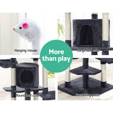 Tails Cat Tree - Scratching Post & Bed (203CM, Grey)