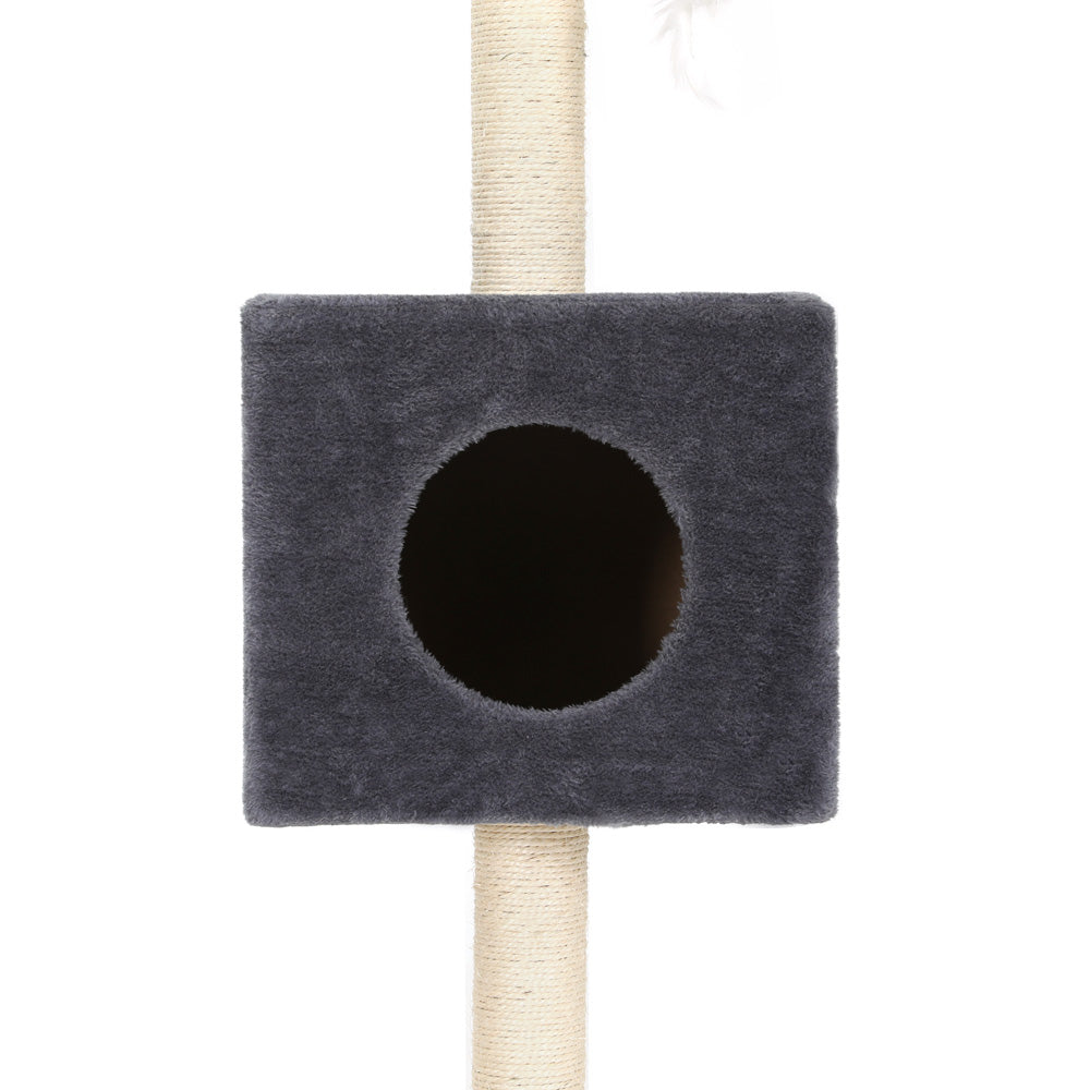 Tails Cat Tree - Scratching Post (260CM, Dark Grey)