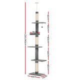Tails Cat Tree - Scratching Post & Bed (290CM)