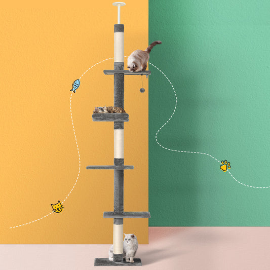 Tails Cat Tree - Scratching Post & Bed (290CM)