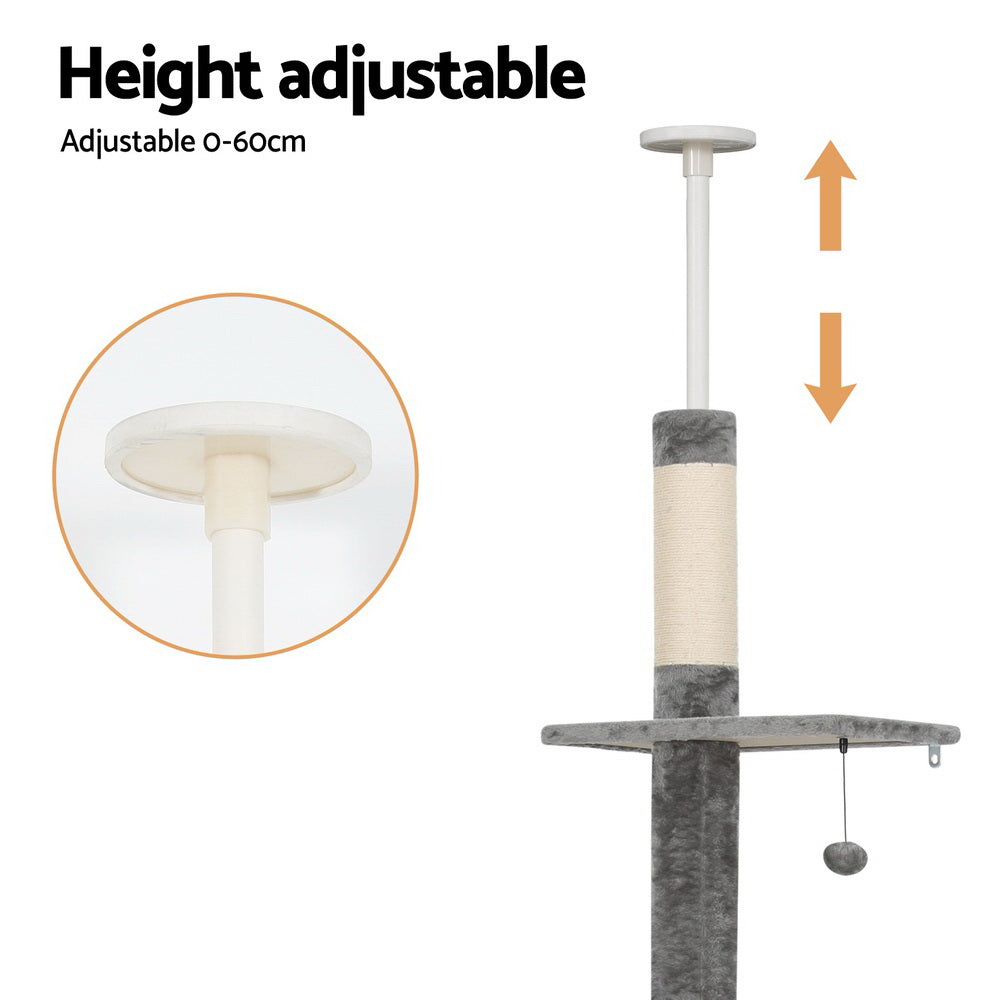 Tails Cat Tree - Scratching Post & Bed (290CM)