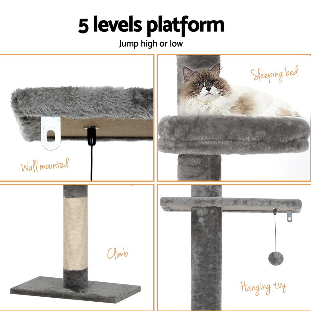 Tails Cat Tree - Scratching Post & Bed (290CM)